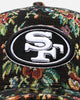 New Era San Francisco 49ers 'Black Floral Tapestry' 9FORTY A-Frame Trucker Snapback Tapestry