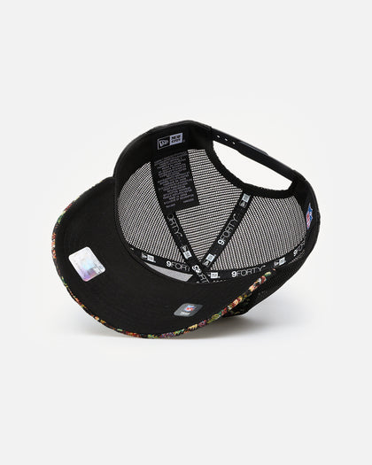 New Era San Francisco 49ers 'Black Floral Tapestry' 9FORTY A-Frame Trucker Snapback Tapestry