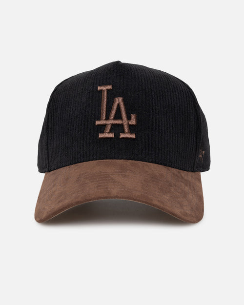 47 Brand Los Angeles Dodgers 'Black Barren' 47 Offside DT Corduroy Snapback Black