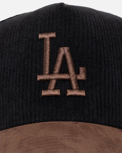 47 Brand Los Angeles Dodgers 'Black Barren' 47 Offside DT Corduroy Snapback Black