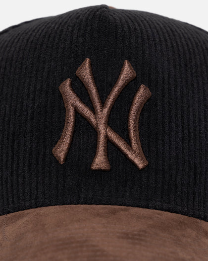 47 Brand New York Yankees 'Black Barren' 47 Offside DT Corduroy Snapback Black