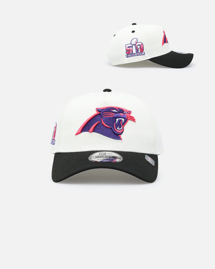 New Era Carolina Panthers 'Neon Nights' 9FORTY Snapback Chrome/Black