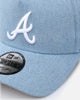 New Era Atlanta Braves 'Denim White' 9FORTY A-Frame Snapback Denim/Wheat/White