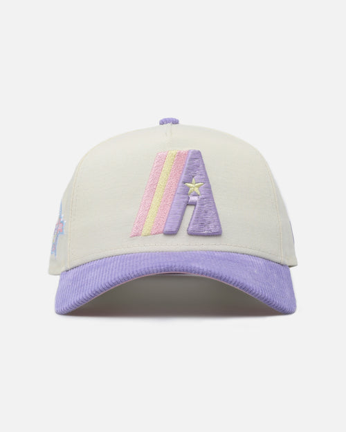 New Era Houston Astros 'Easter Corduroy' 9FORTY A-Frame Snapback White/Lilac