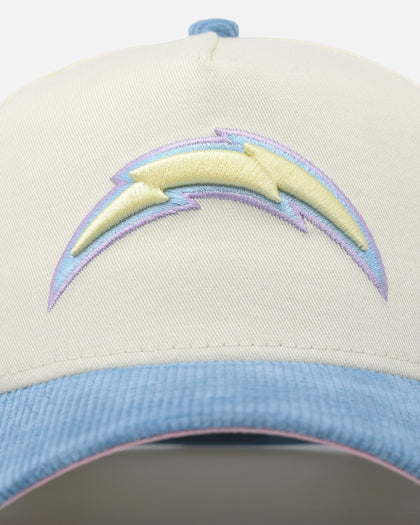 New Era Los Angeles Chargers 'Easter Corduroy' 9FORTY A-Frame Snapback White/Blue