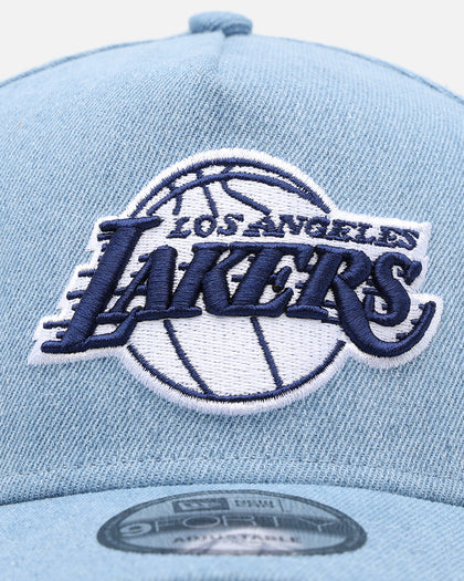 New Era Los Angeles Lakers 'Denim White' 9FORTY A-Frame Snapback Denim/Wheat/White