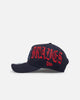New Era Atlanta Braves 'Goth Script' 9FORTY A-Frame Snapback Scarlet/Navy