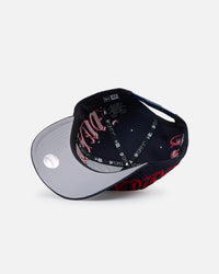 New Era Atlanta Braves 'Goth Script' 9FORTY A-Frame Snapback Scarlet/Navy