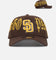 New Era San Diego Padres 'Goth Script' 9FORTY A-Frame Snapback Walnut/Gold