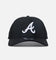 New Era Atlanta Braves 'Black All Over Mesh' 9FORTY A-Frame Trucker Snapback Black Rigid/Black