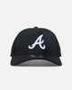 New Era Atlanta Braves 'Black All Over Mesh' 9FORTY A-Frame Trucker Snapback Black Rigid/Black