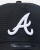 New Era Atlanta Braves 'Black All Over Mesh' 9FORTY A-Frame Trucker Snapback Black Rigid/Black