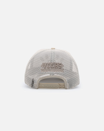 Pro Standard Vegas Golden Knights Pinch Front Trucker Snapback Taupe