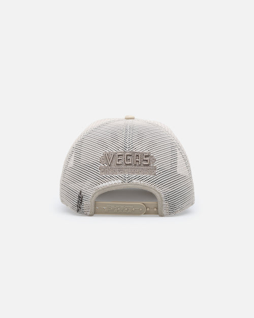 Pro Standard Vegas Golden Knights Pinch Front Trucker Snapback Taupe