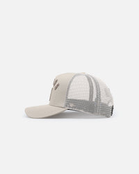 Pro Standard Vegas Golden Knights Pinch Front Trucker Snapback Taupe