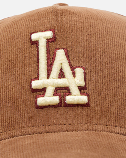 New Era Los Angeles Dodgers 'Ornamental Corduroy' 9FORTY A-Frame Snapback Tan