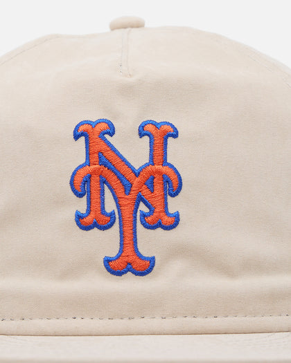 New Era New York Mets 'Brushed Nylon Retro Crown' 9FIFTY Adjustable Strapback Cream