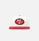 New Era San Francisco 49ers 'Throwback Corduroy' Golfer Snapback Chrome