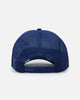 New Era Miami Dolphins 'Podium Pack' Pre-Curved Golfer Trucker Snapback Light Royal/Metallic