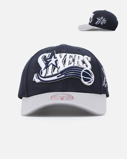 Mitchell & Ness Philadelphia 76ers 'College Twist' Pro Crown Snapback Blue/Grey