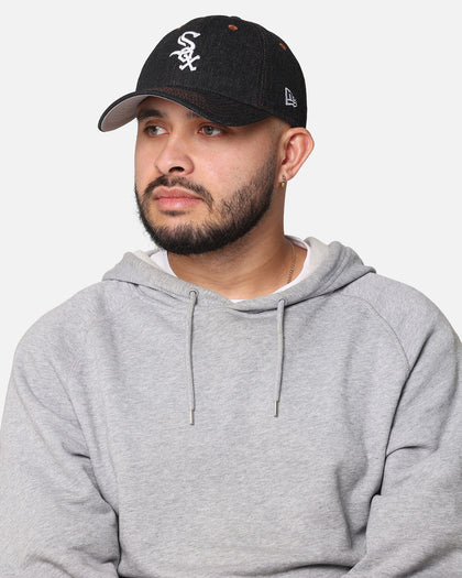 New Era Chicago White Sox "Black Denim" Classic Casual Strapback Black Denim/Rust Contrast