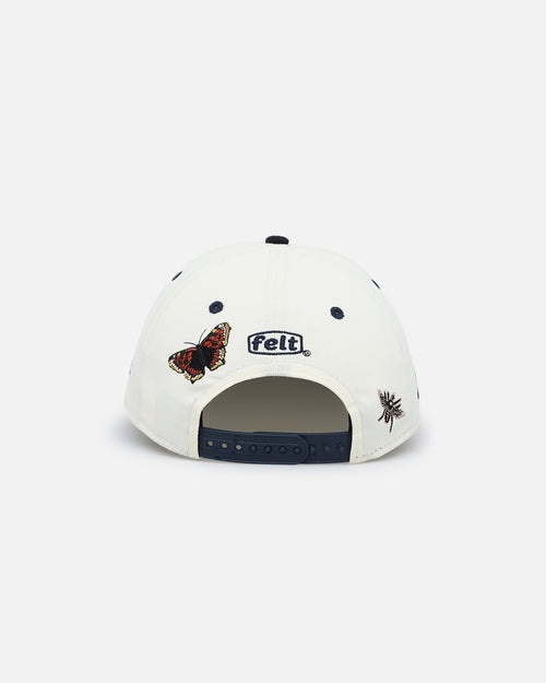 New Era X Felt Atlanta Braves 9FIFTY Snapback Chrome White