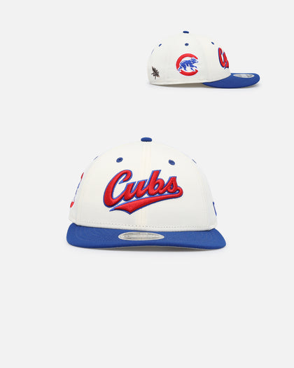 New Era X Felt Chicago Cubs 9FIFTY Snapback Chrome White