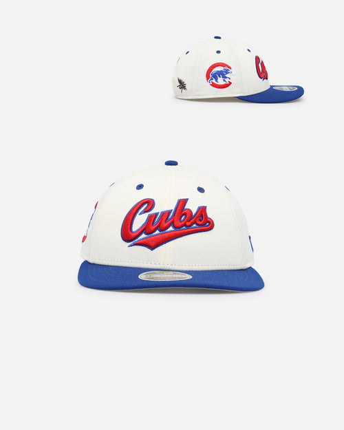 New Era X Felt Chicago Cubs 9FIFTY Snapback Chrome White