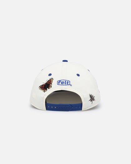 New Era X Felt Chicago Cubs 9FIFTY Snapback Chrome White