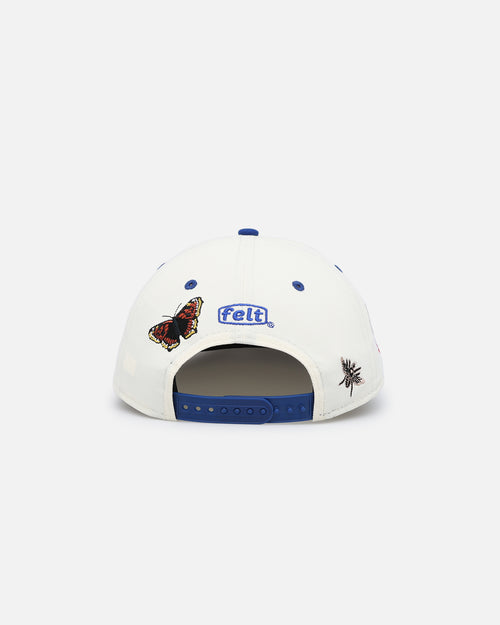 New Era X Felt Chicago Cubs 9FIFTY Snapback Chrome White