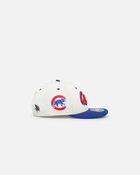 New Era X Felt Chicago Cubs 9FIFTY Snapback Chrome White