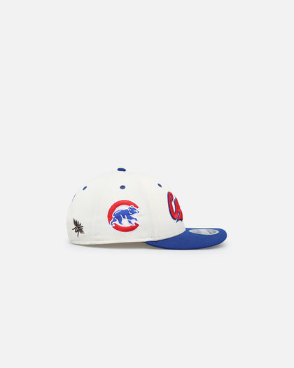 New Era X Felt Chicago Cubs 9FIFTY Snapback Chrome White