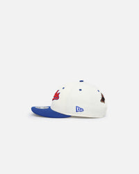 New Era X Felt Chicago Cubs 9FIFTY Snapback Chrome White