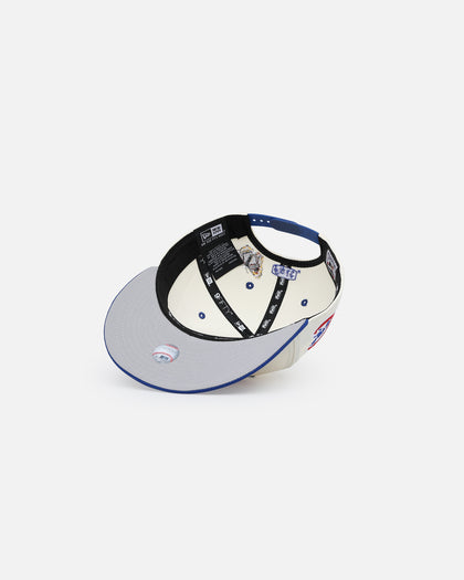 New Era X Felt Chicago Cubs 9FIFTY Snapback Chrome White
