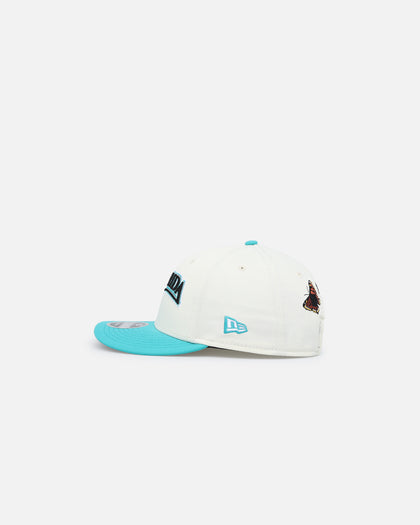 New Era X Felt Florida Marlins 9FIFTY Snapback Chrome White