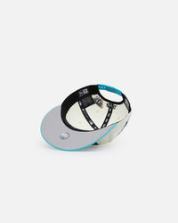 New Era X Felt Florida Marlins 9FIFTY Snapback Chrome White