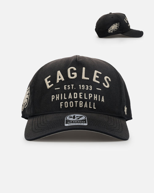 47 Brand Philadelphia Eagles Dusted 47 Hitch Snapback Black