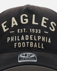 47 Brand Philadelphia Eagles Dusted 47 Hitch Snapback Black