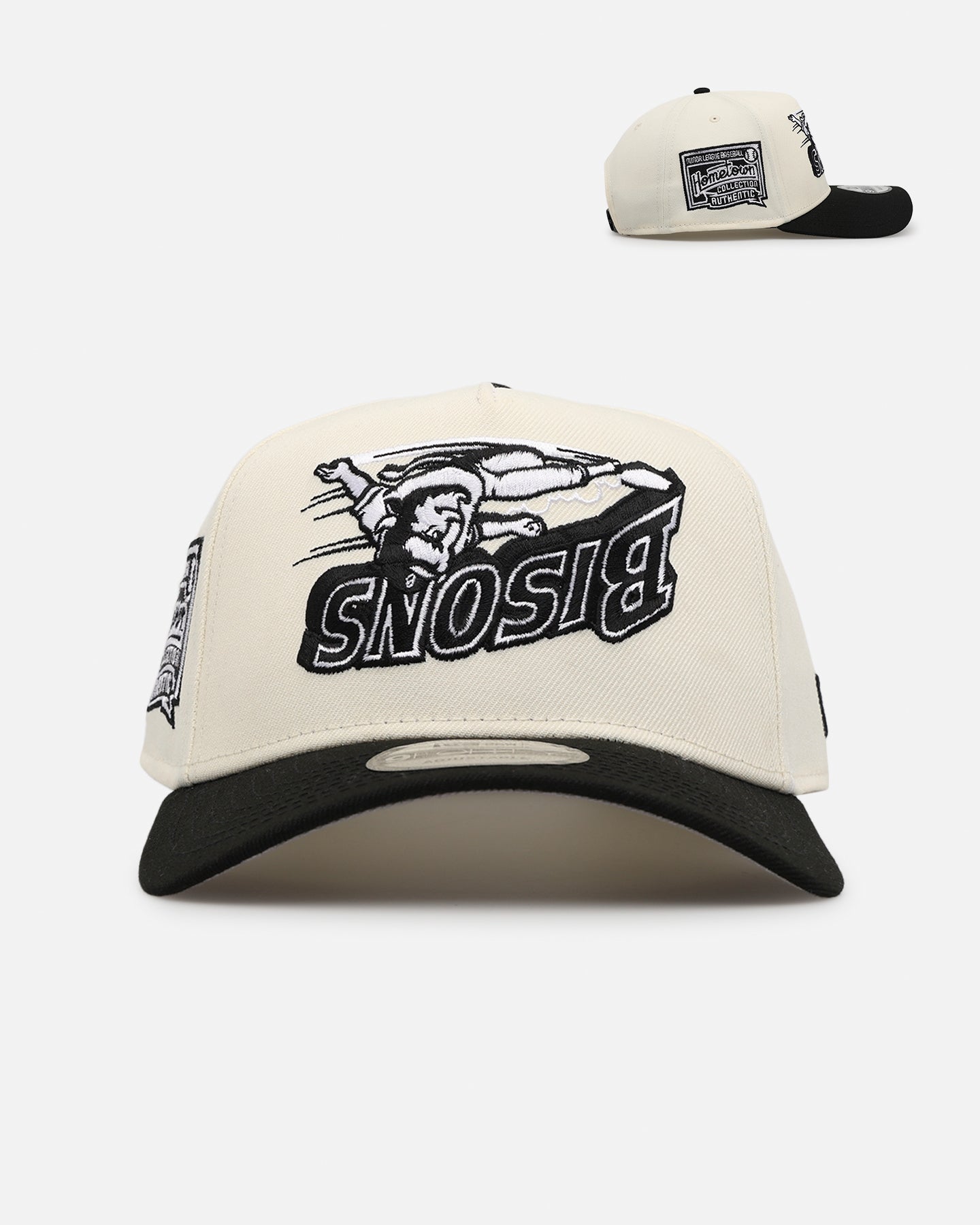 New Era Buffalo Bisons 'Chrome Upside Down Logo' 9FORTY A-Frame