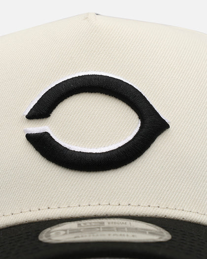 New Era Cincinnati Reds 'Chrome Upside Down Logo' 9FORTY A-Frame Snapback Chrome/Black
