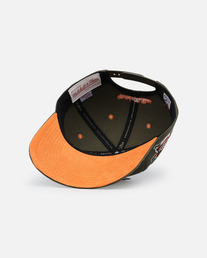 Mitchell & Ness Atlanta Braves 'Harmony Of Hues' Pro Crown Snapback Olive/Orange