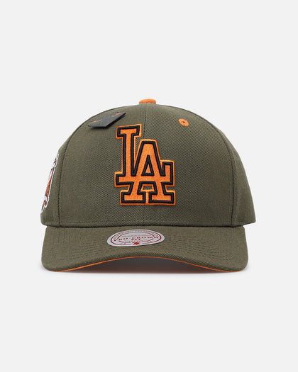 Mitchell & Ness Los Angeles Dodgers 'Harmony Of Hues' Pro Crown Snapback Olive/Orange