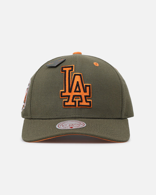 Mitchell & Ness Los Angeles Dodgers 'Harmony Of Hues' Pro Crown Snapback Olive/Orange
