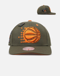 Mitchell & Ness Orlando Magic 'Harmony of Hues' Pro Crown Snapback Olive/Orange