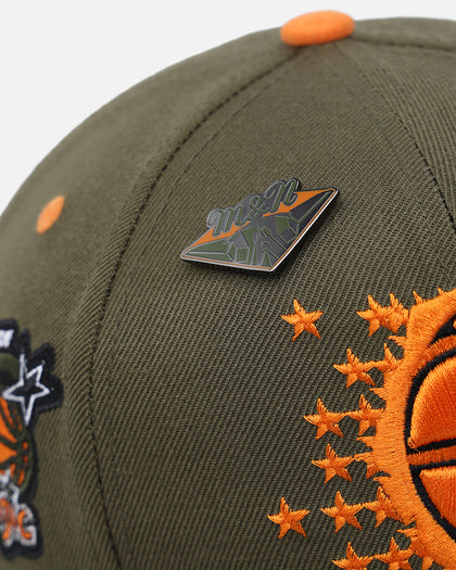 Mitchell & Ness Orlando Magic 'Harmony of Hues' Pro Crown Snapback Olive/Orange