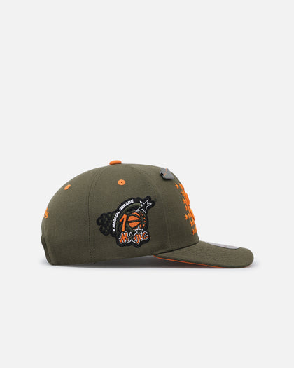 Mitchell & Ness Orlando Magic 'Harmony of Hues' Pro Crown Snapback Olive/Orange