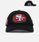 Pro Standard San Francisco 49ers Fast Lane Logo Dad Hat Strapback Black
