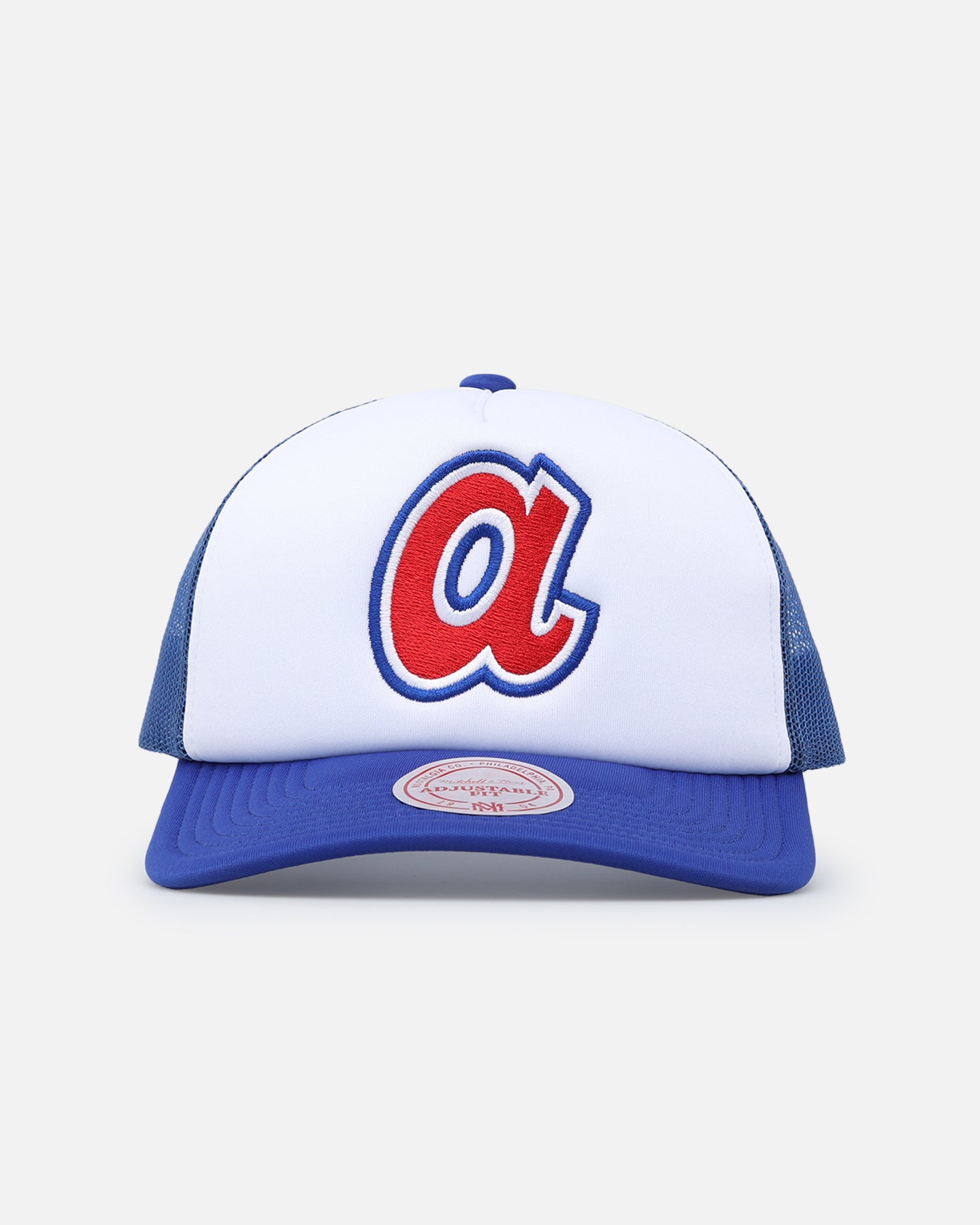 Mitchell & Ness Atlanta Braves Team Foam Trucker Snapback Blue