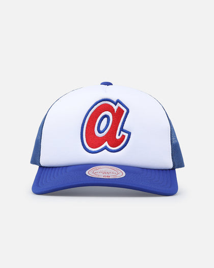 Mitchell & Ness Atlanta Braves Team Foam Trucker Snapback Blue/White