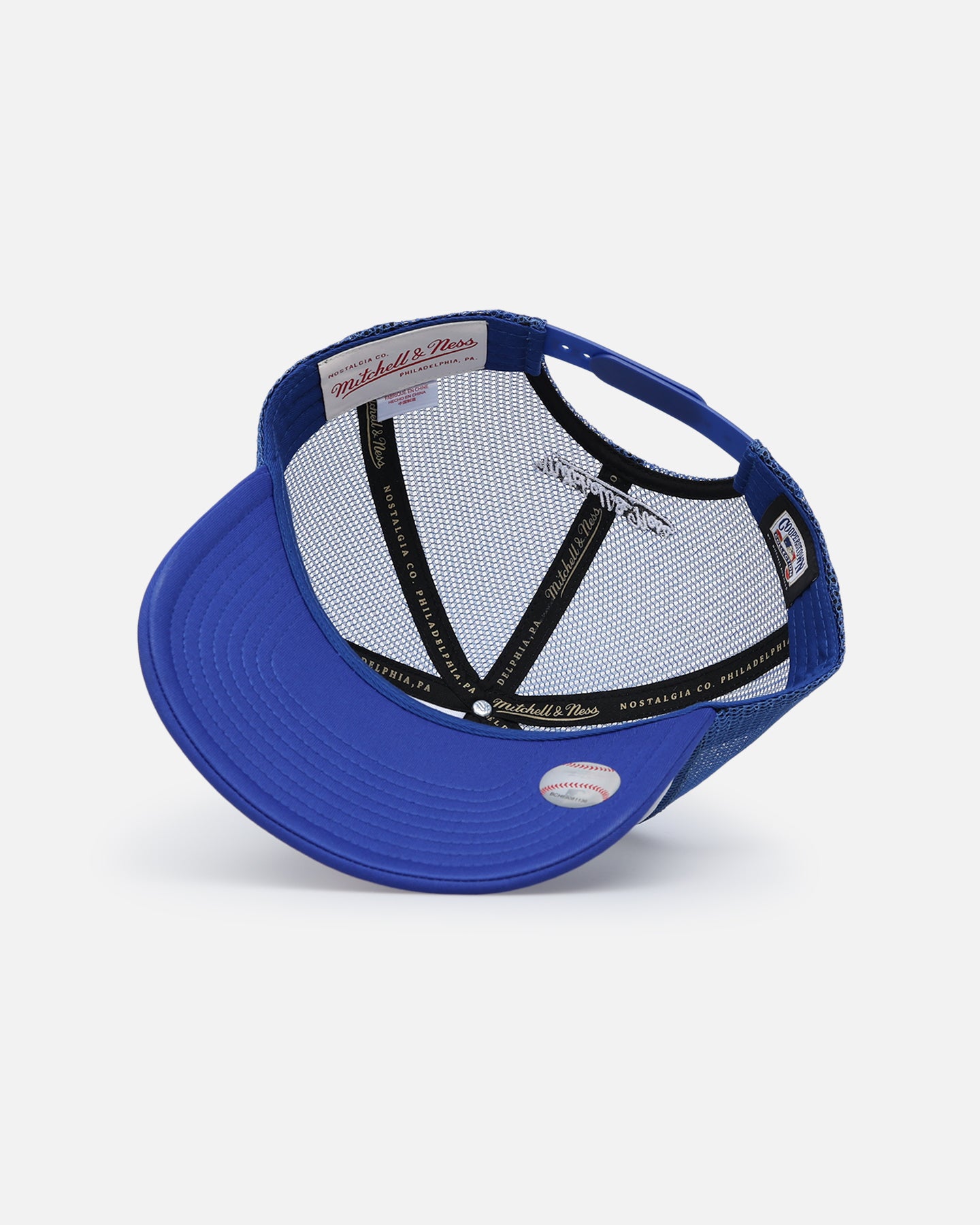 Mitchell & Ness Atlanta Braves Team Foam Trucker Snapback Blue